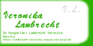 veronika lambrecht business card